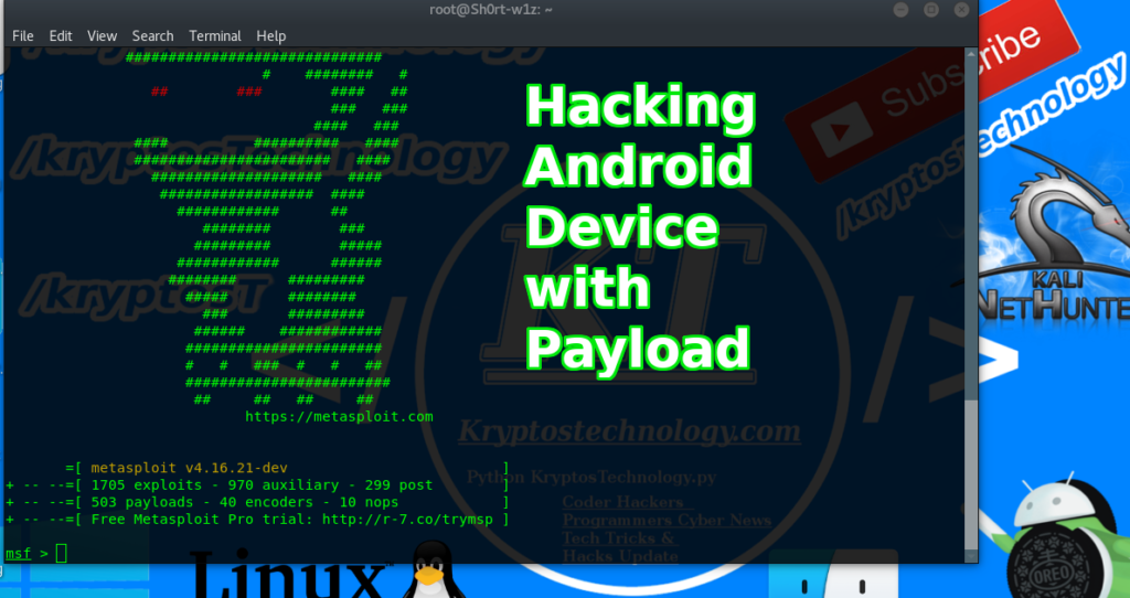 Hacking Android Phone using Payload created with Msfvenom