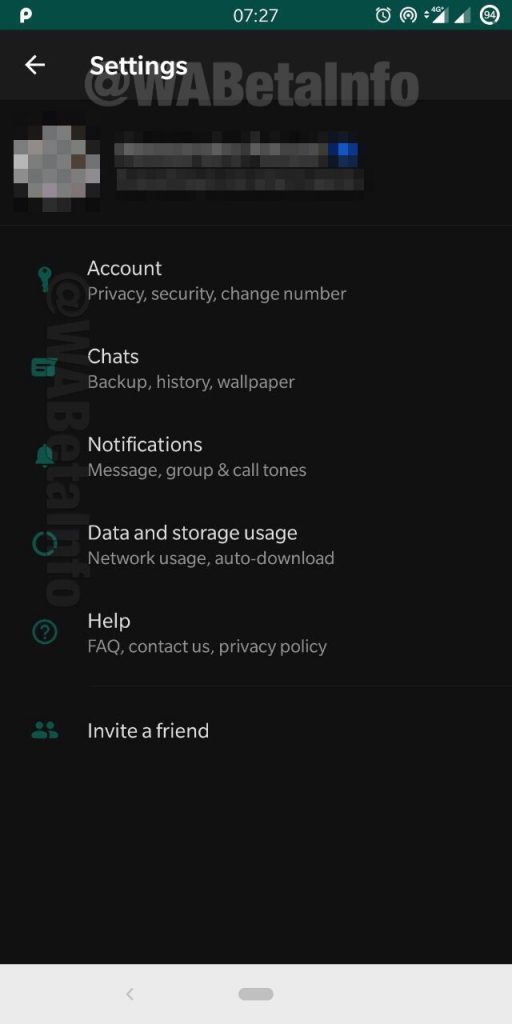 whatsapp start working on dark mode for android